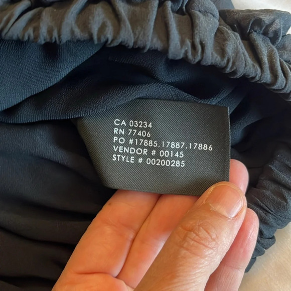 Club  Monaco Black Babydoll Silk Spaghetti Strap
Empire Waist Bubble 
Size 0 - Picture 12 of 14